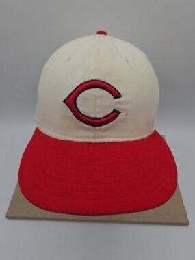 Roman Cooperstown Collection Cincinnati Reds Fitted Hat 7 3/8 – Made in USA